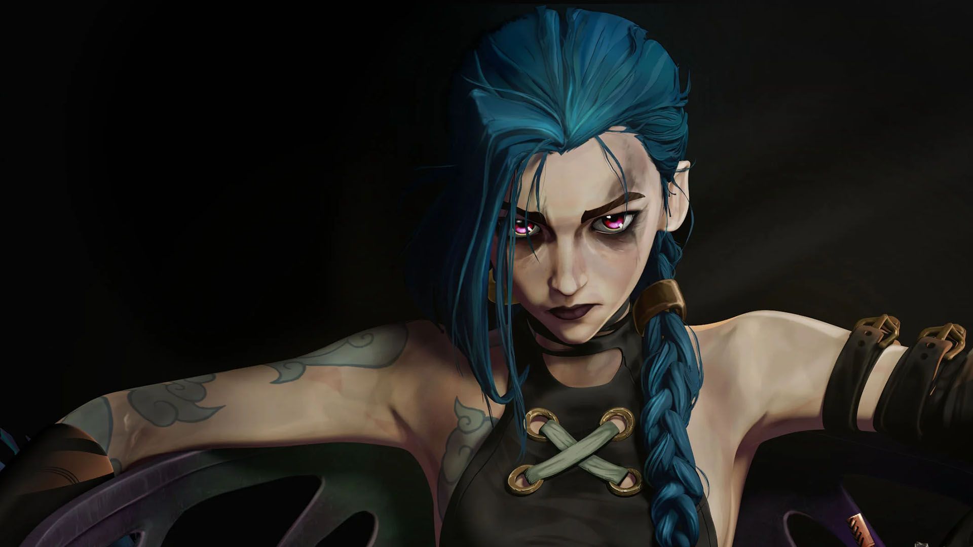 Jinx 4K Art League Of Legends Wallpaper