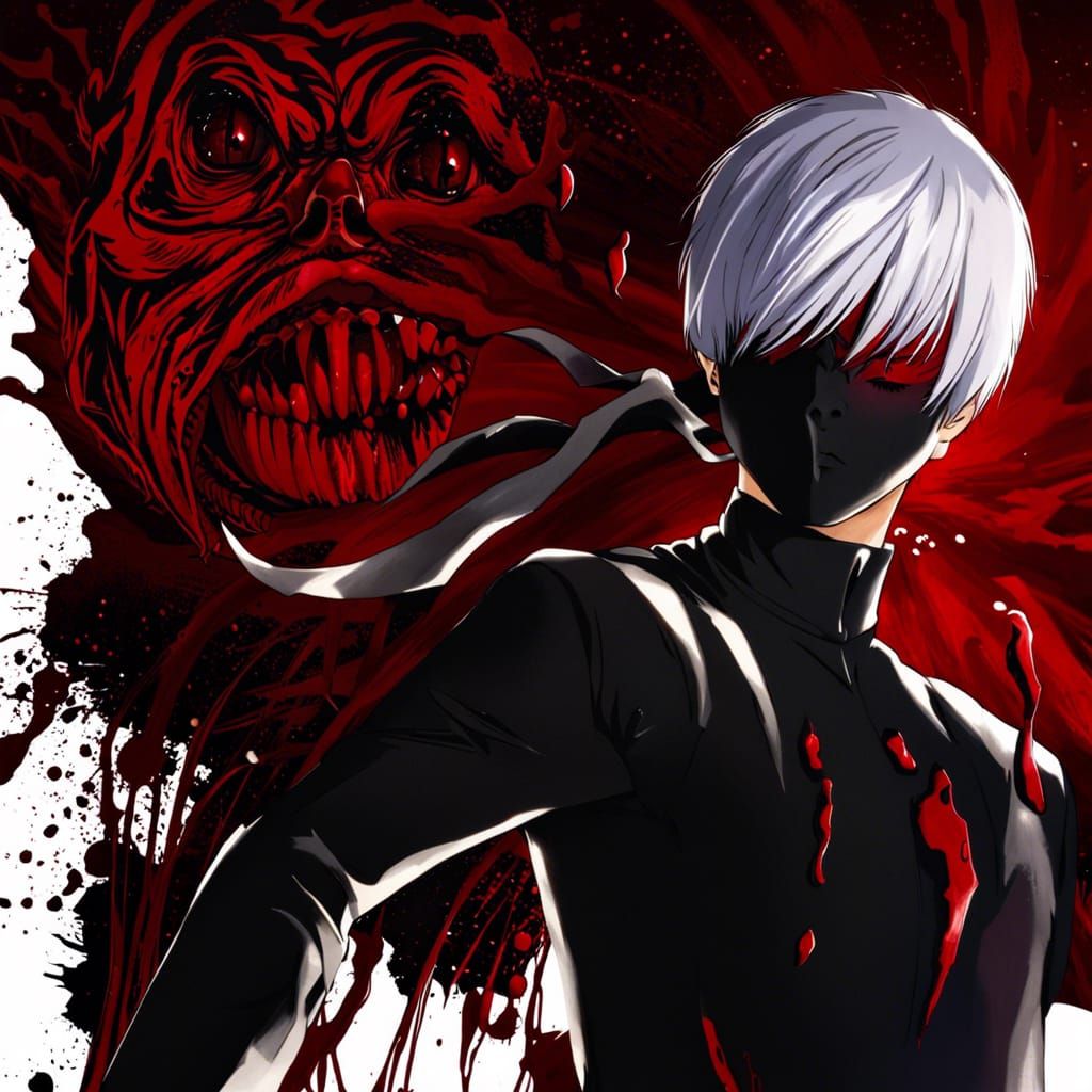 Ken Kaneki Tokyo Ghoul Art Iphone