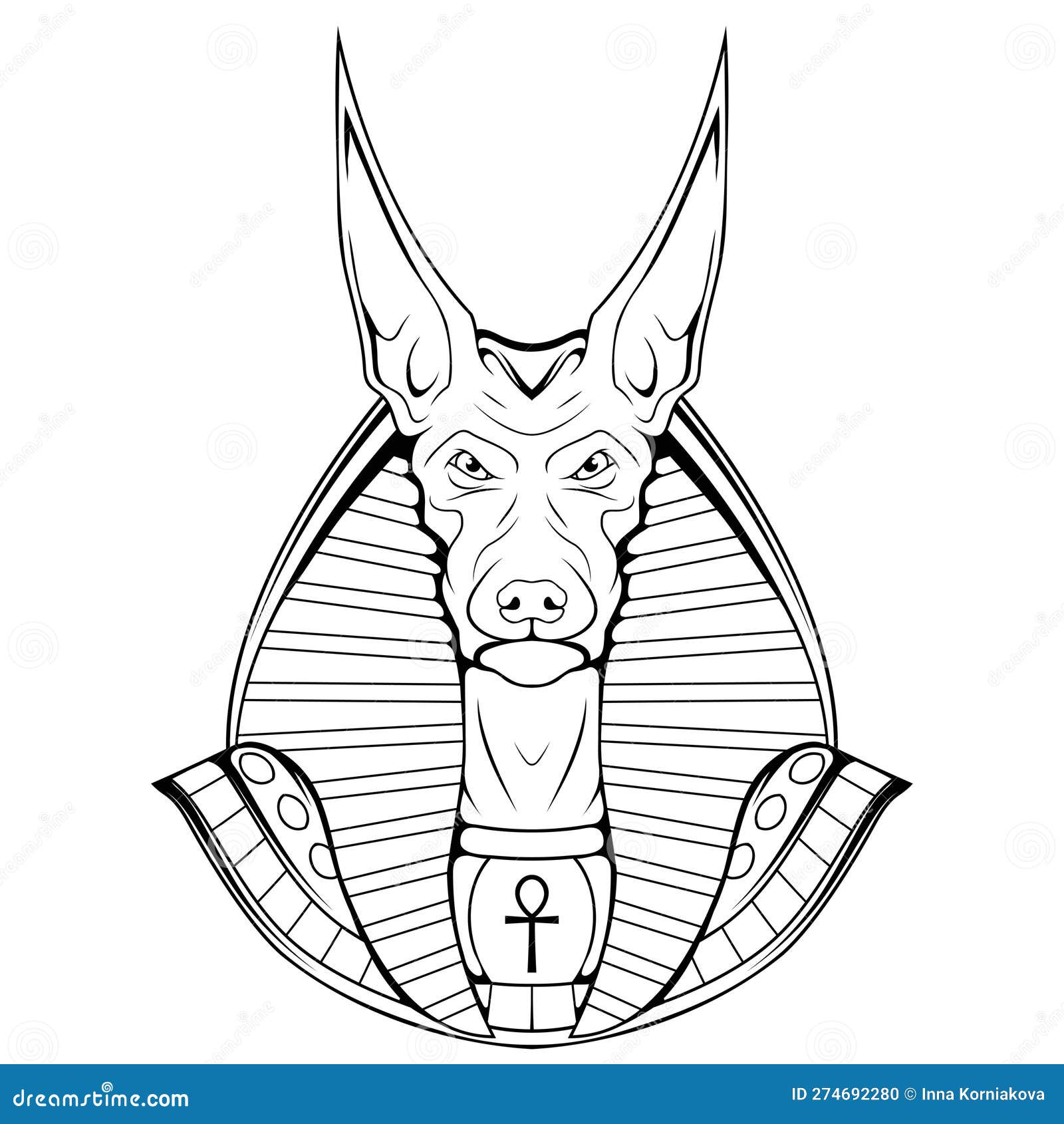 Рисунок Анубис Цифровое искусство