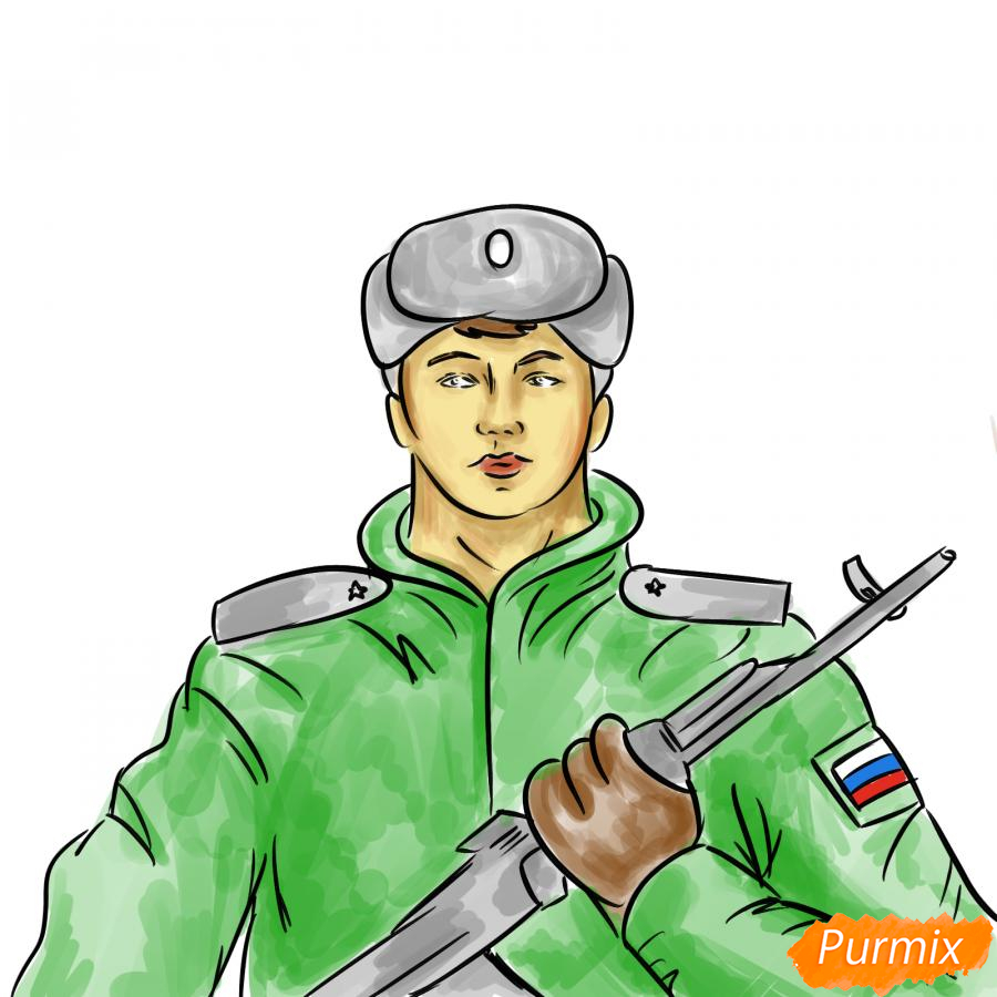 How to draw a Soldier