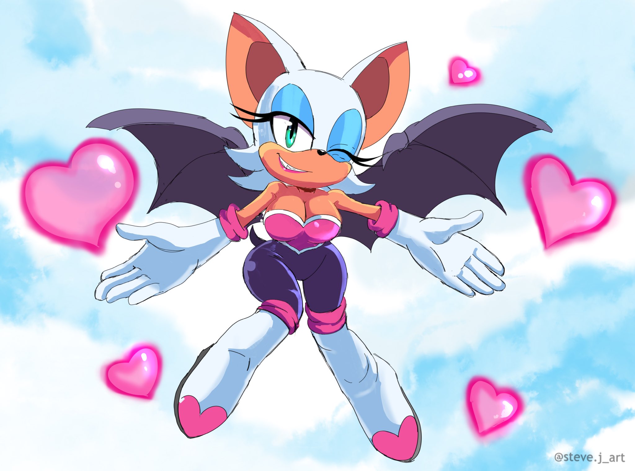 Rouge Sonic by JWCartoonist on Newgrounds