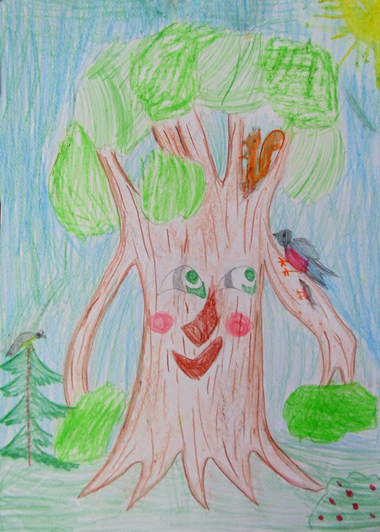 Educational video for children LEARN to DRAW a TREE