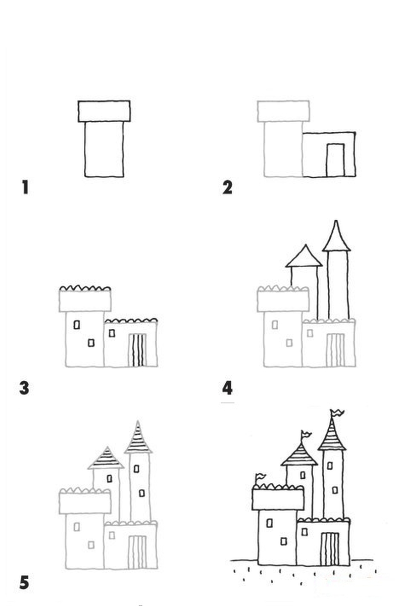 Картинка замка для детей 