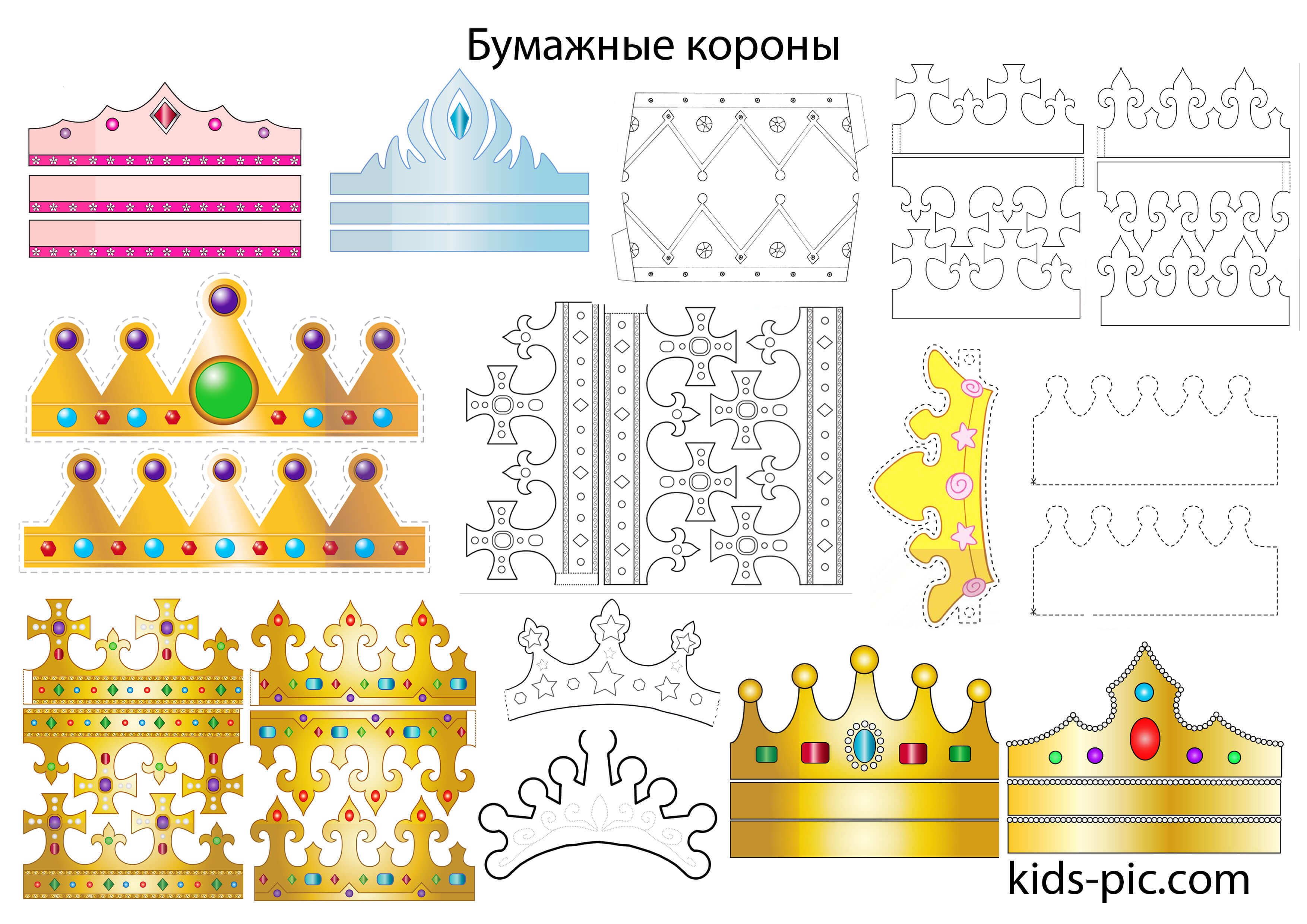 Трафареты для коронки