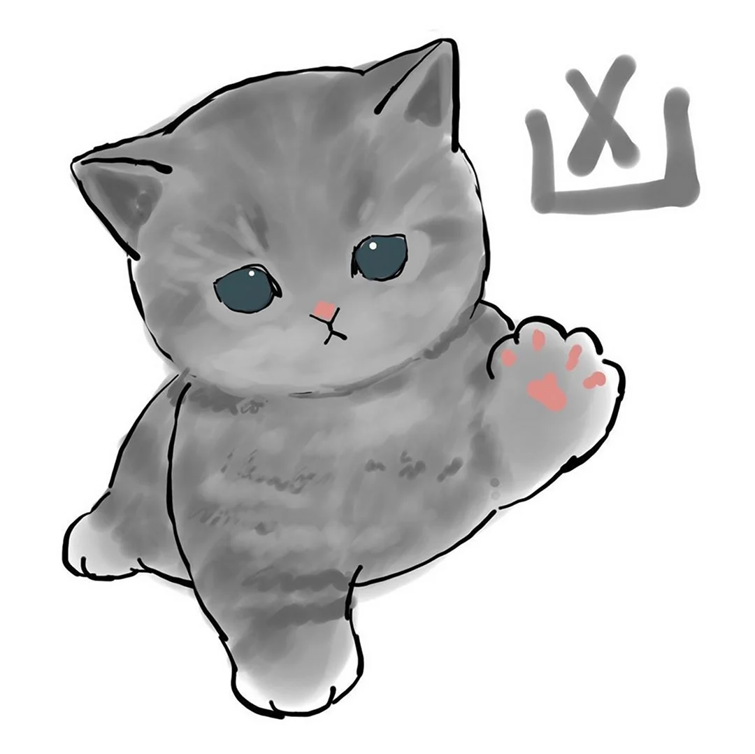 How to draw a cute cat, just draw