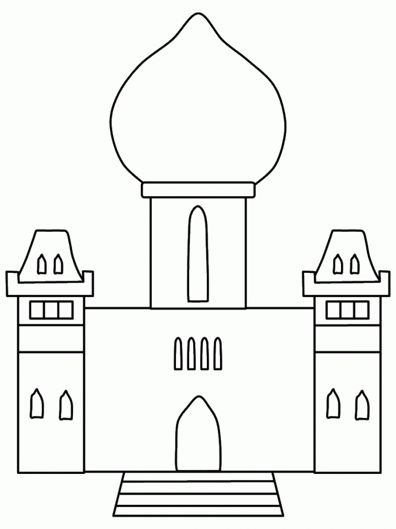 Замок рисунок для детей