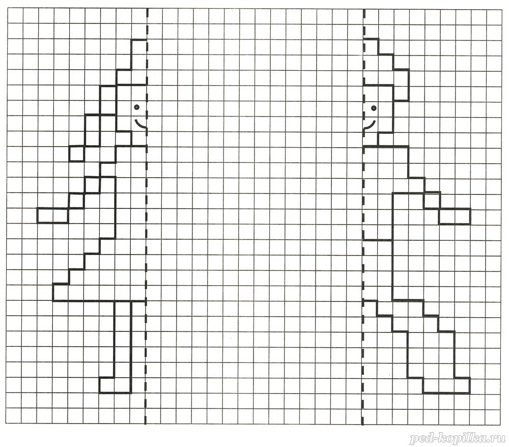 Рисование по клеточкам для детей 5