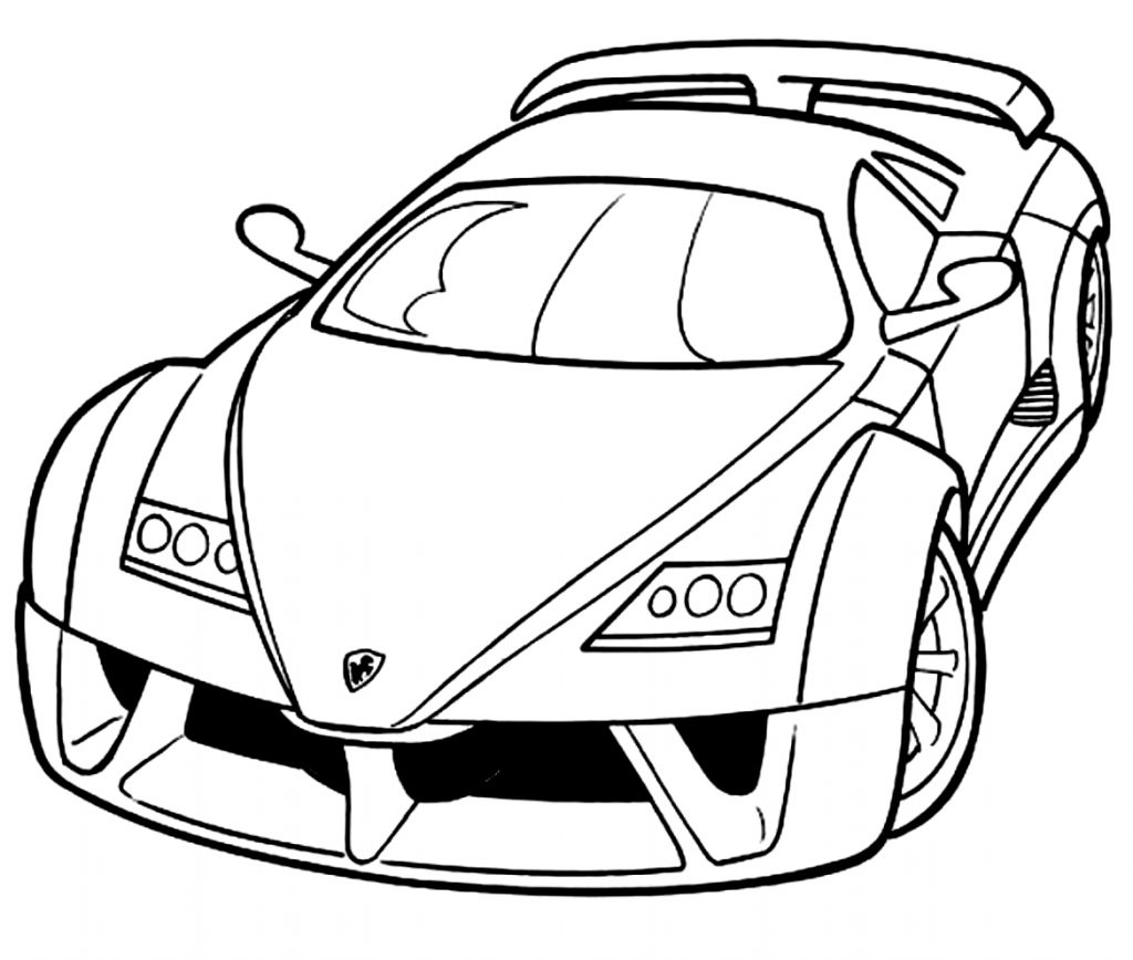 SPORTS CAR / cartoon coloring SPORTKAR