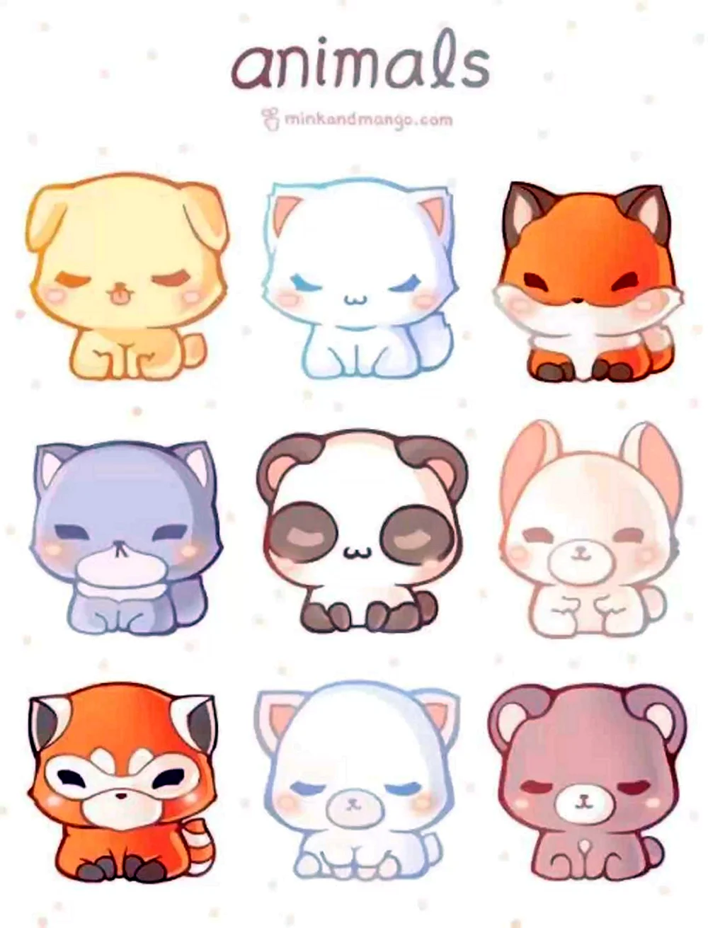 Kawaii Katze Cartoon Aufkleber Nette