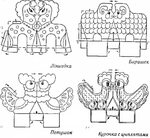 Декоративная аппликация «Дымковские игрушки». Конспект НОД во