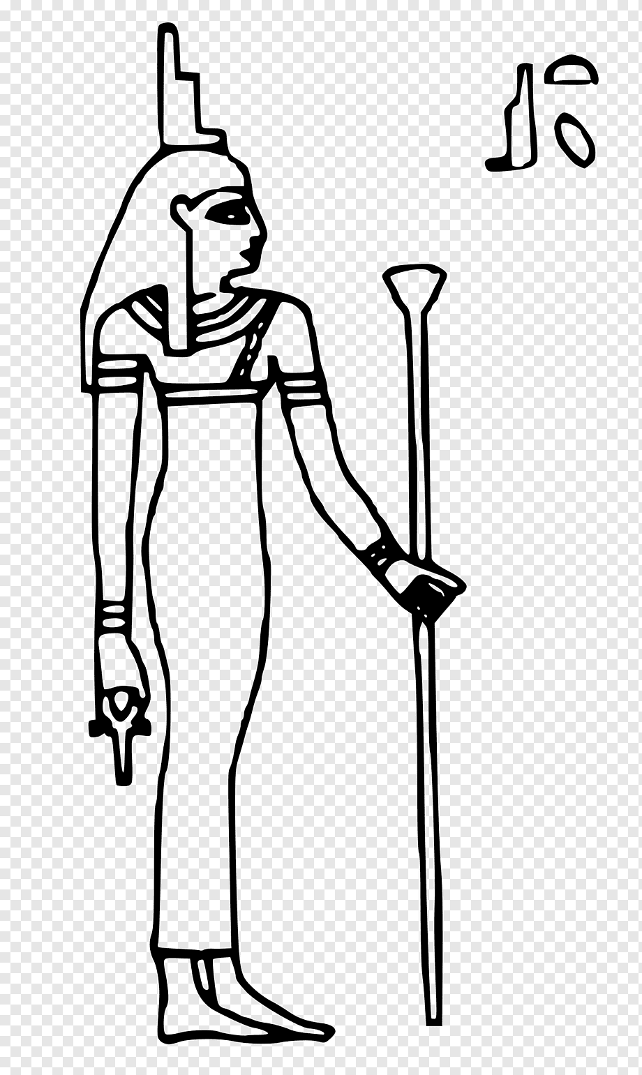 Egyptian Gods Egypt Goddesses Osiris Isis: стоковая векторная