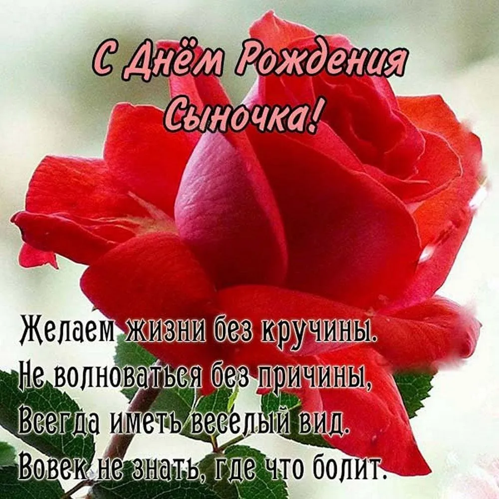 Открытка с днем рождения сына сестре 