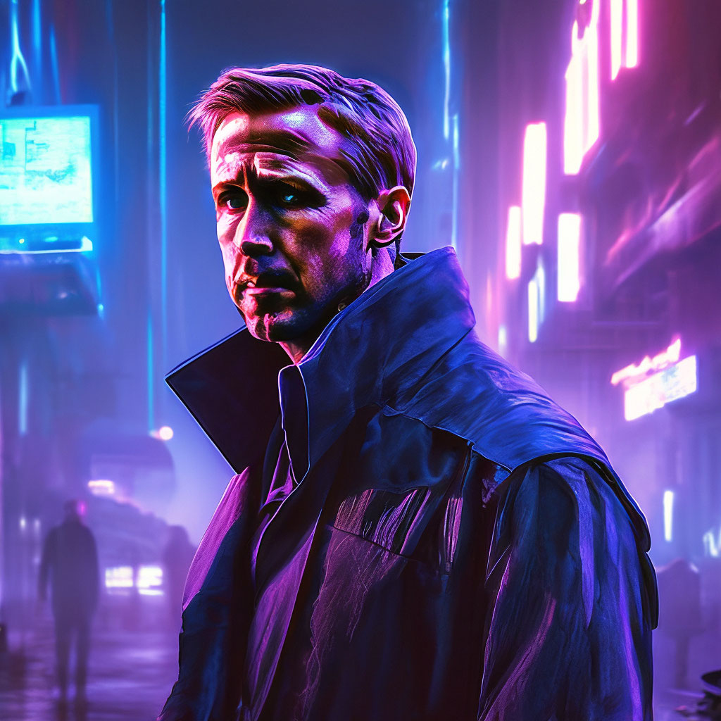 Скачать обои кино, фильмы, blade, runner, 2049, огни, город