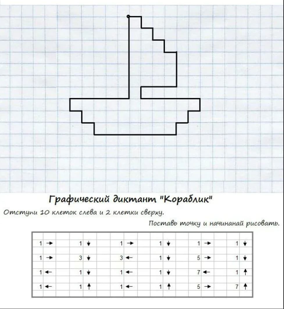 Рисунки в тетради в клетку / Как