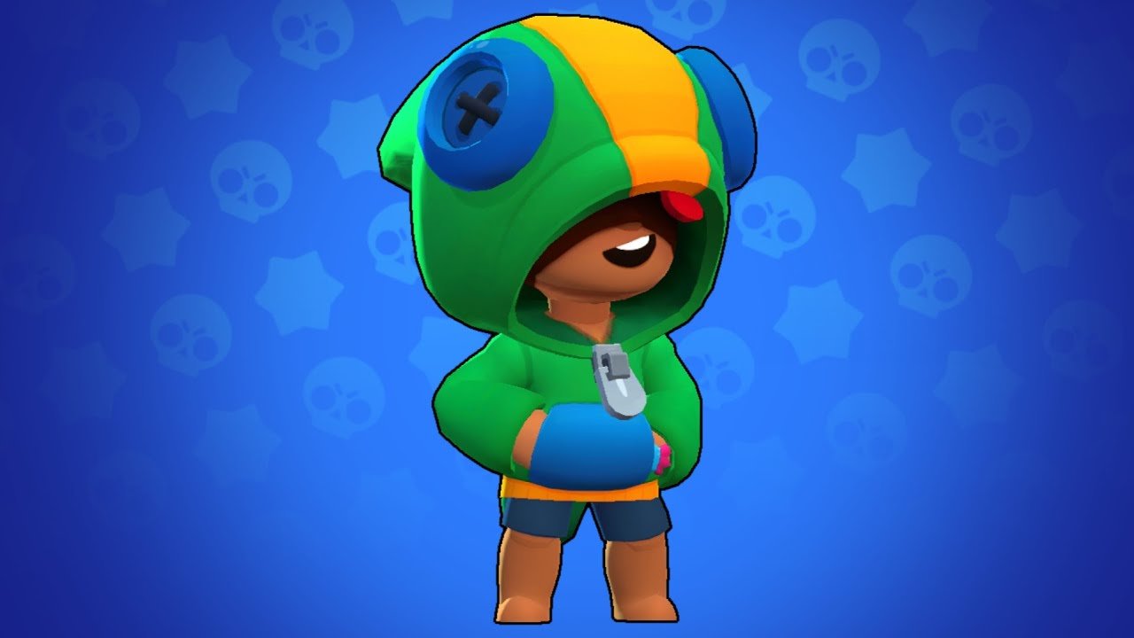 Рисунок Леона из Brawl Stars