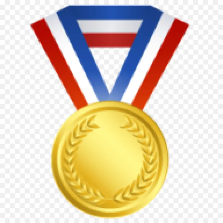 First Place Gold Medal Emoji Vector: стоковая векторная