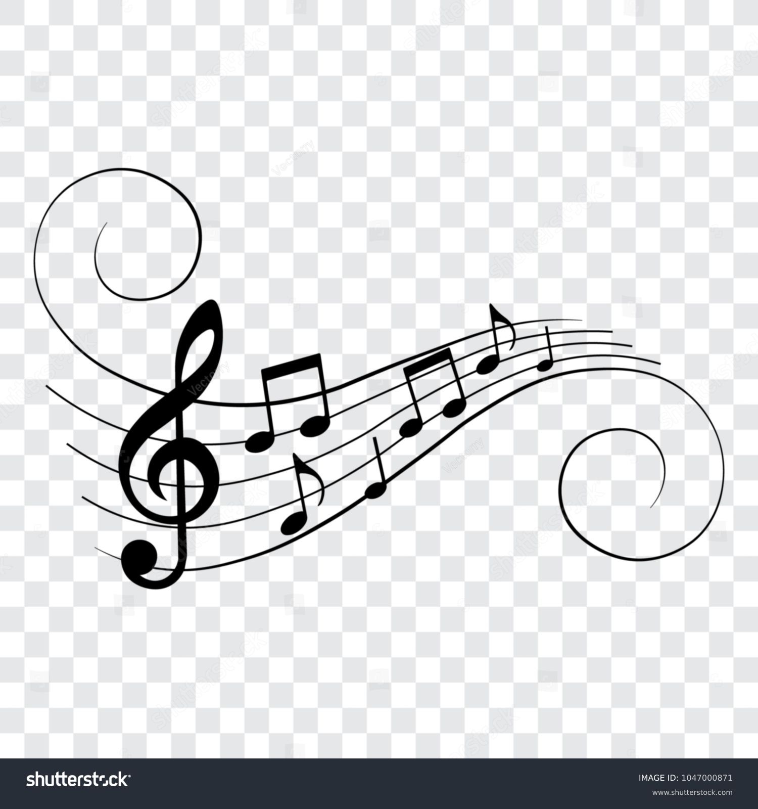 Musical notes clip art