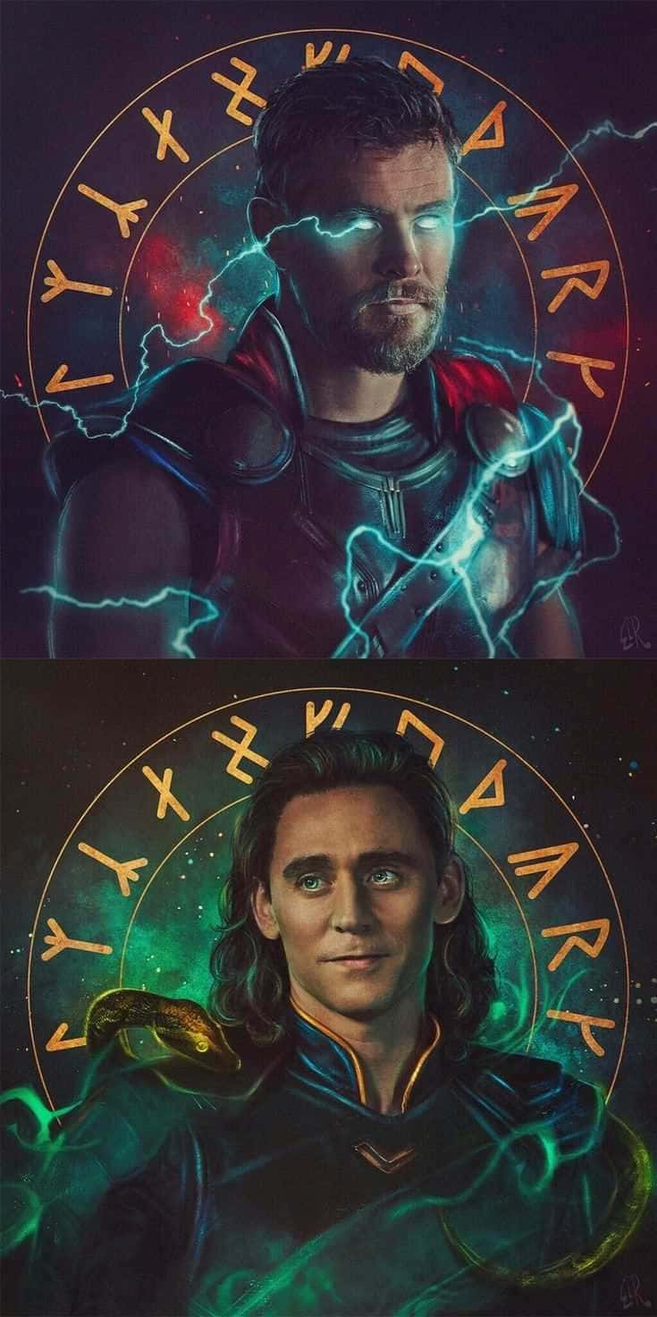 Loki, art, marvel, avengers, HD phone