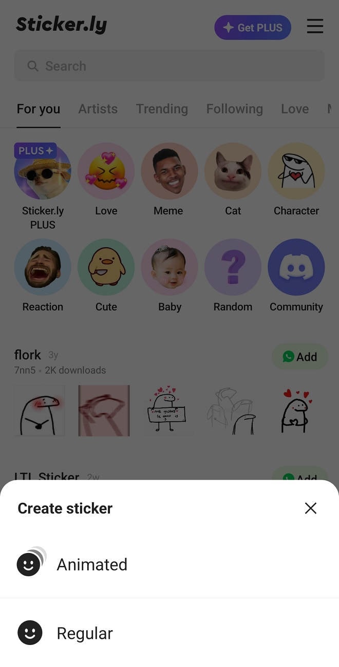 Facebook Messenger Stickers in WhatsApp