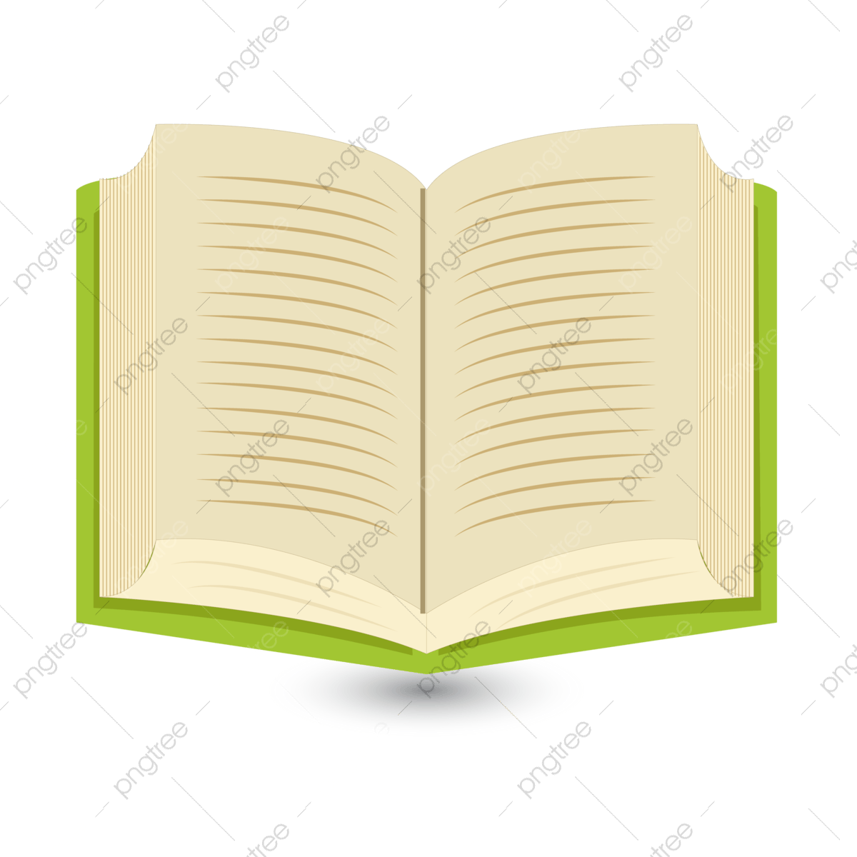 Открытая книга и стопка книг