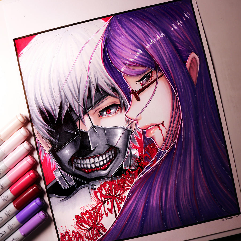 Done! Rize and Kaneki from Manga