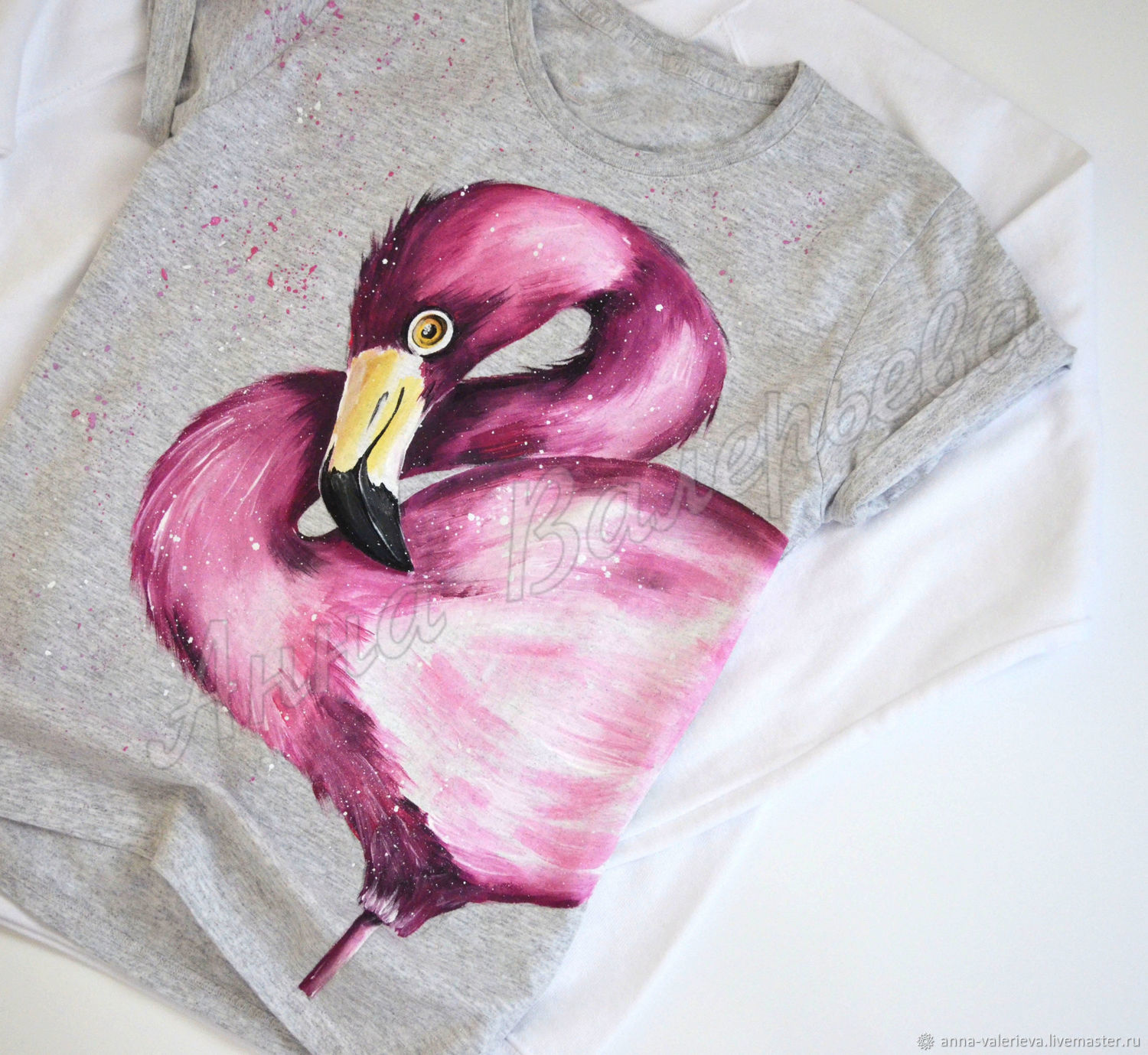 1Tee Womens Loose Fit Crazy Flamingo