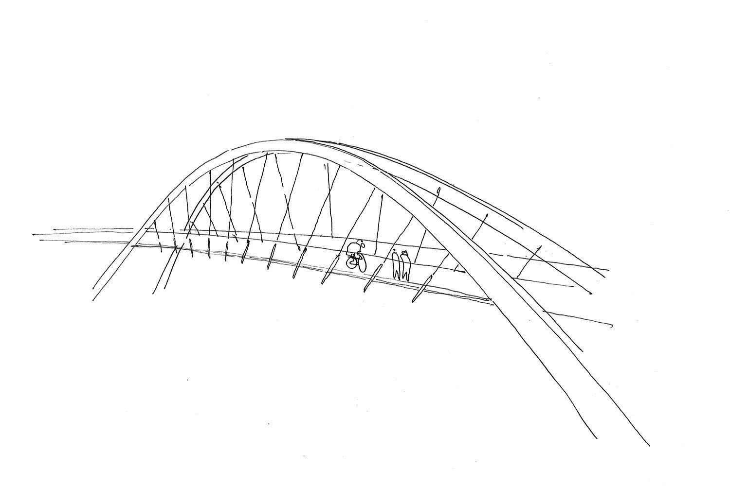 Рисунок Бугринский мост №132366