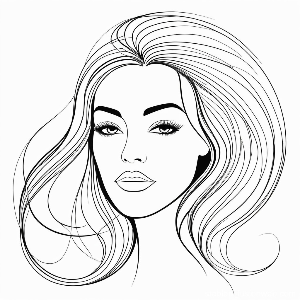 Lion Face Line Art | Stable Diffusion Online