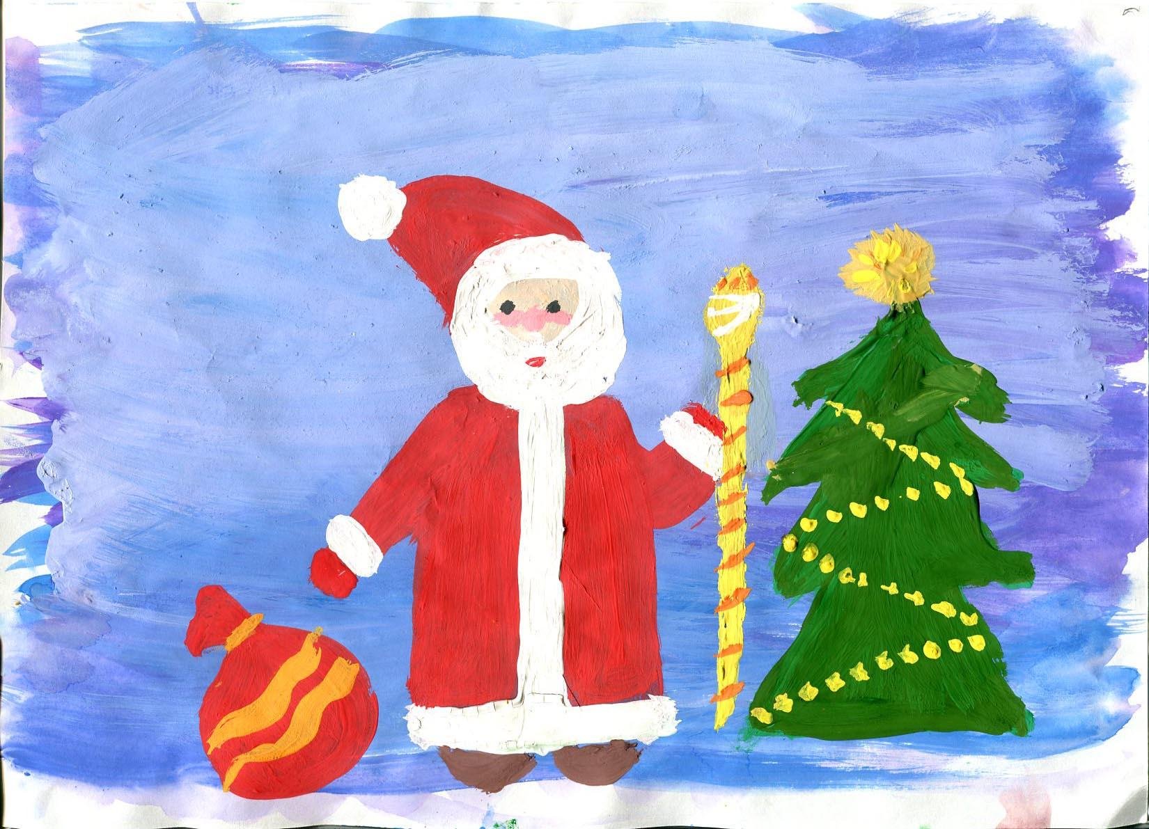 How to draw Santa Claus easy and simple