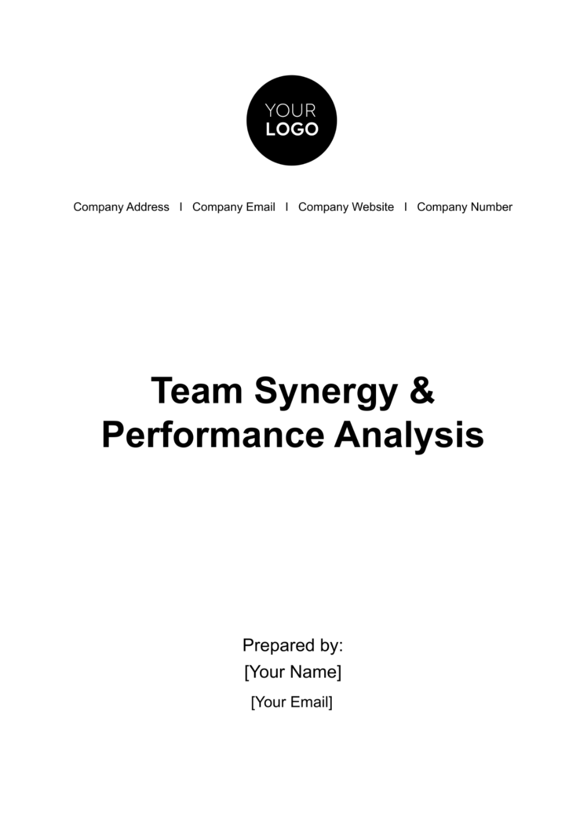 Free Team Synergy & Performance Analysis HR Template