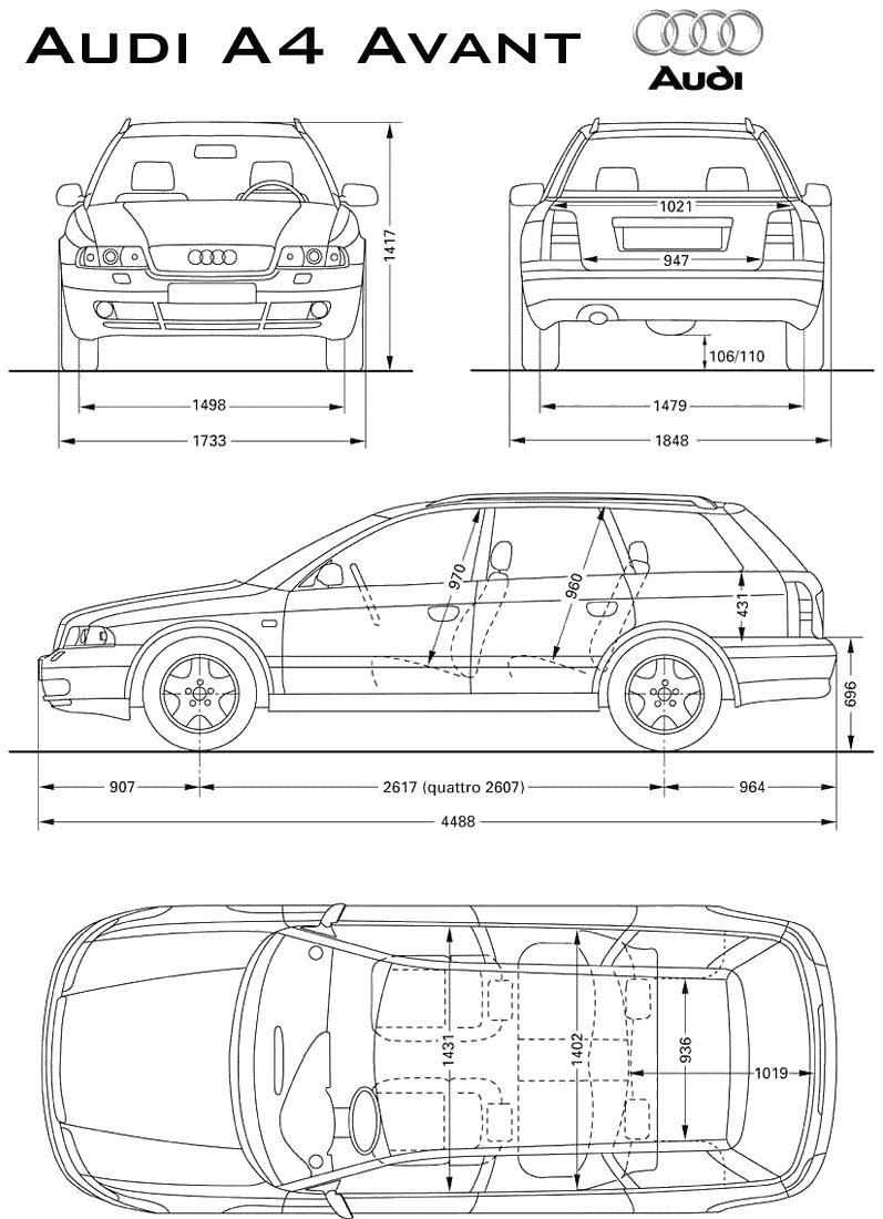 Эмблема для Audi A4 B5 бу, 1995, в РФ с разборки из