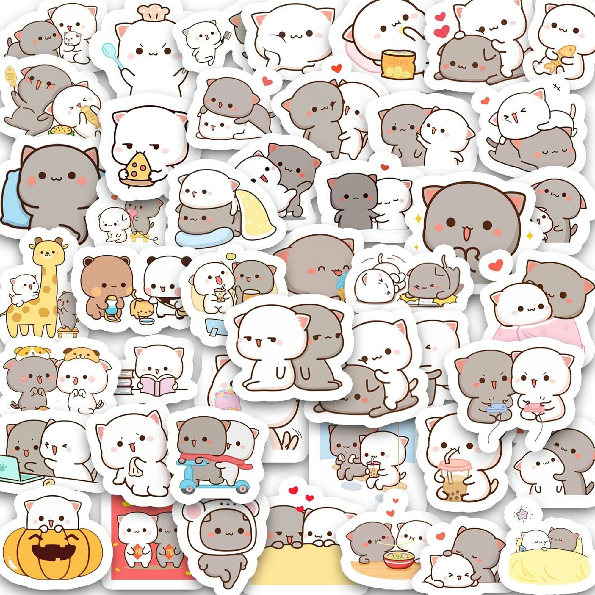 Скачать Mochi Peach Cat Stickers 2022