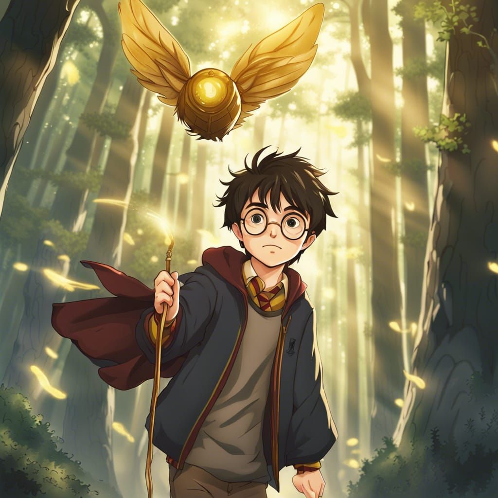 Download Harry Potter Anime Floral