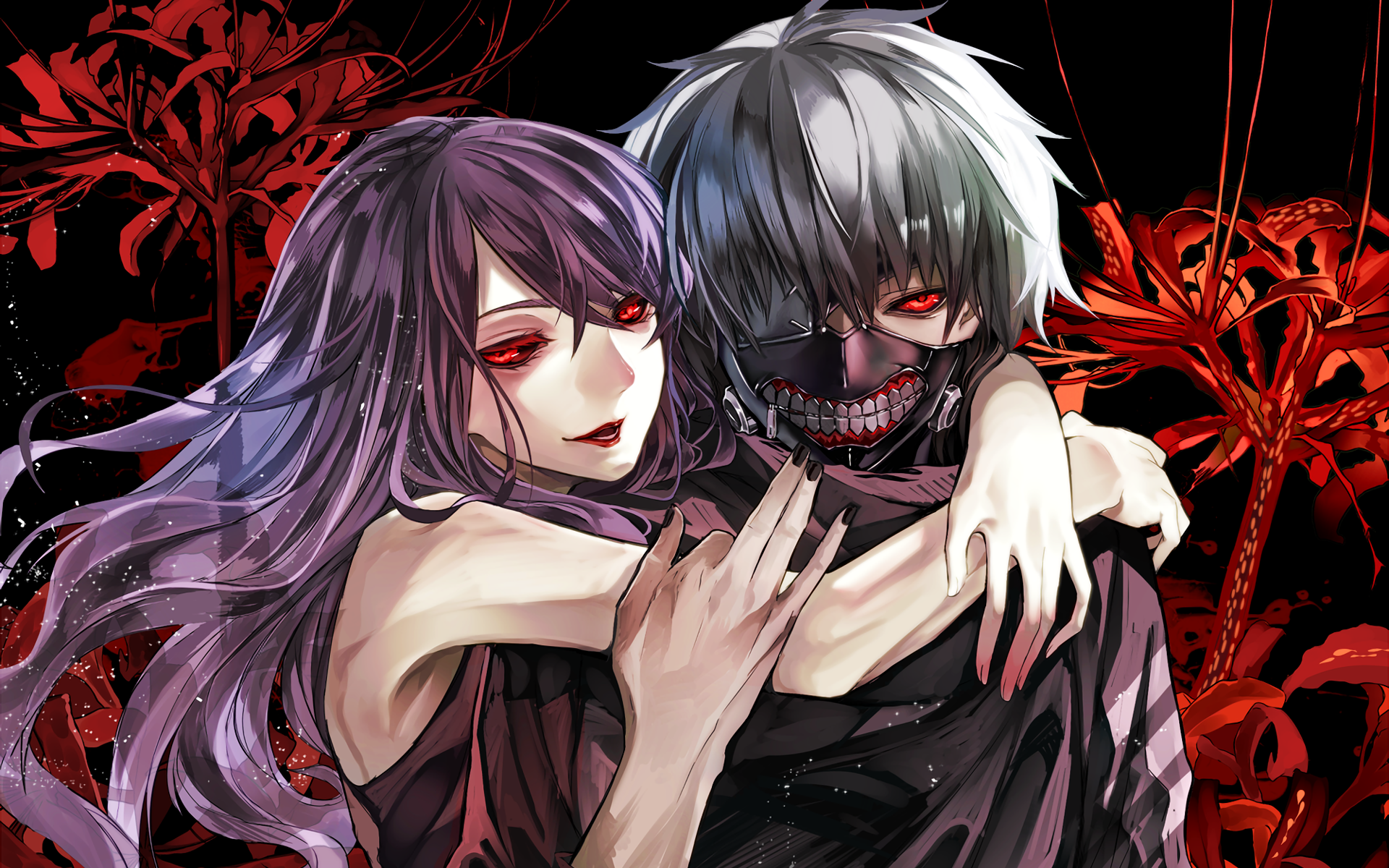 Kaneki and Rize Butterfly Art | Tokyo