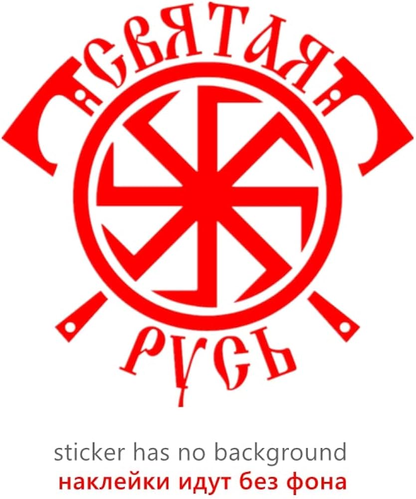 MDGCYDR Car Sticker 15 * 16Cm Kolovrat And Ladinets Tattoo