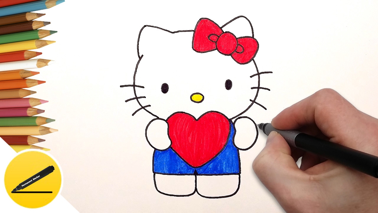 Hello Kitty на облачной иллюстрации, Hello Kitty Computer