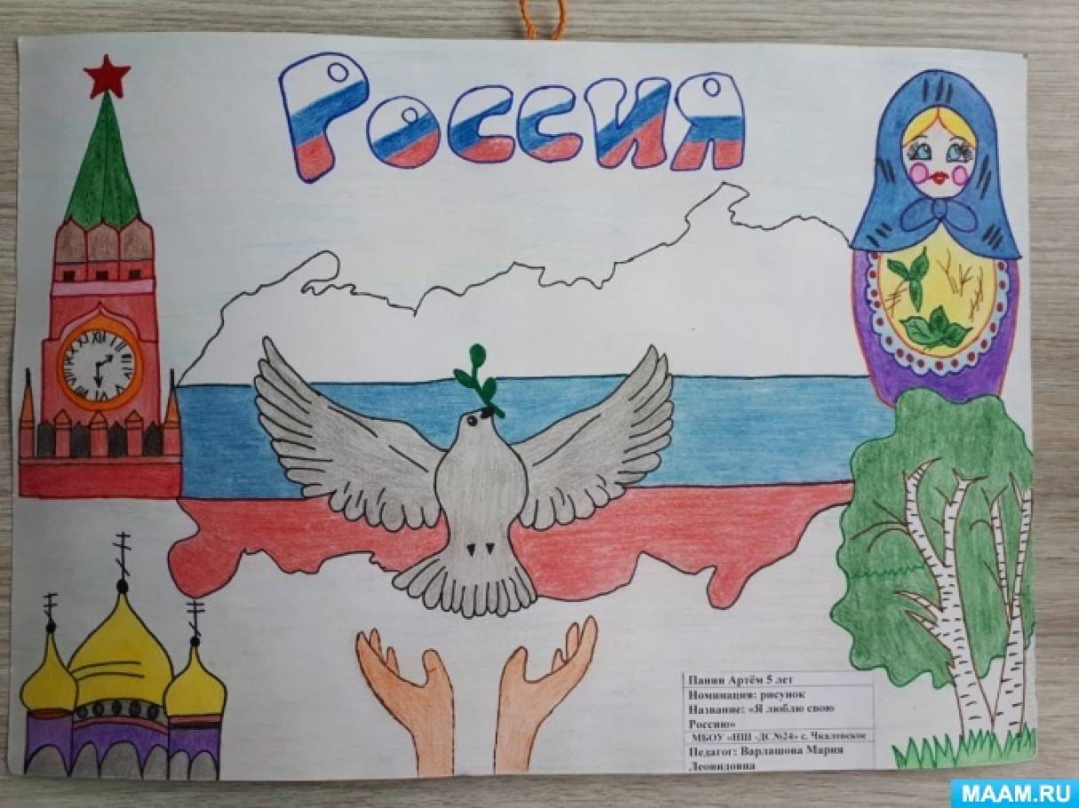 Рисунки на тему Россия