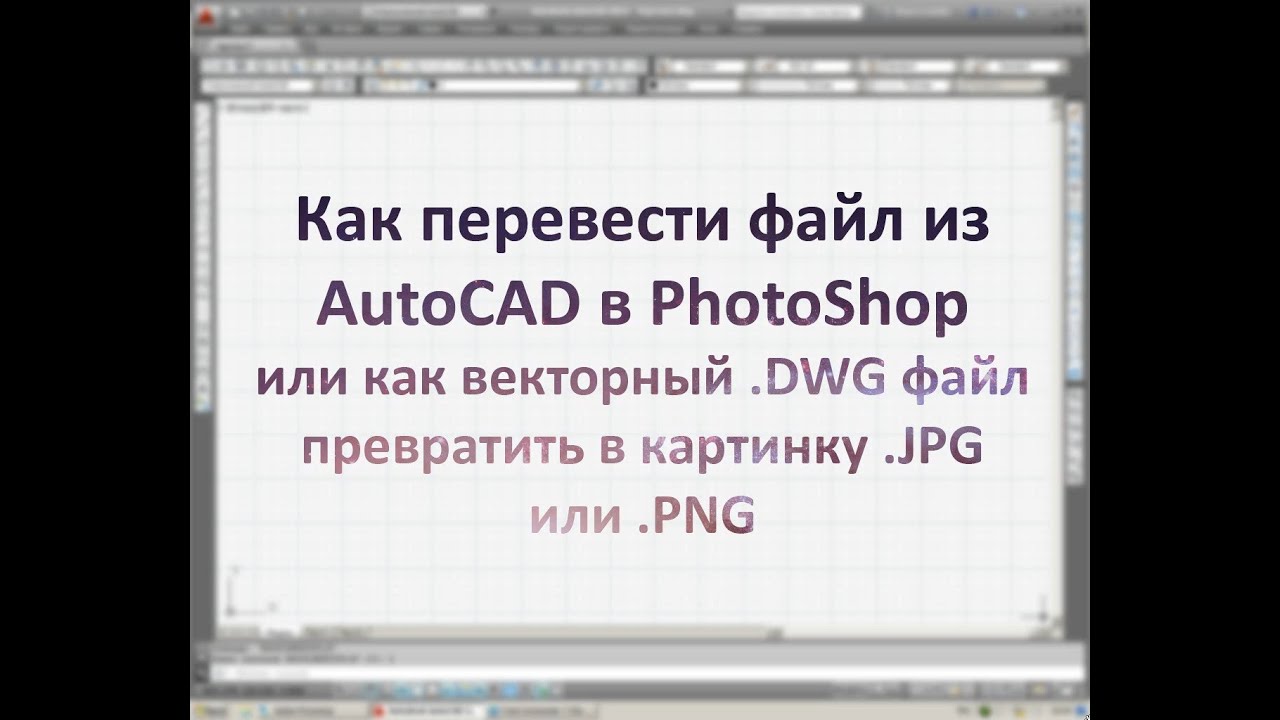 DWG файла JPG PNG