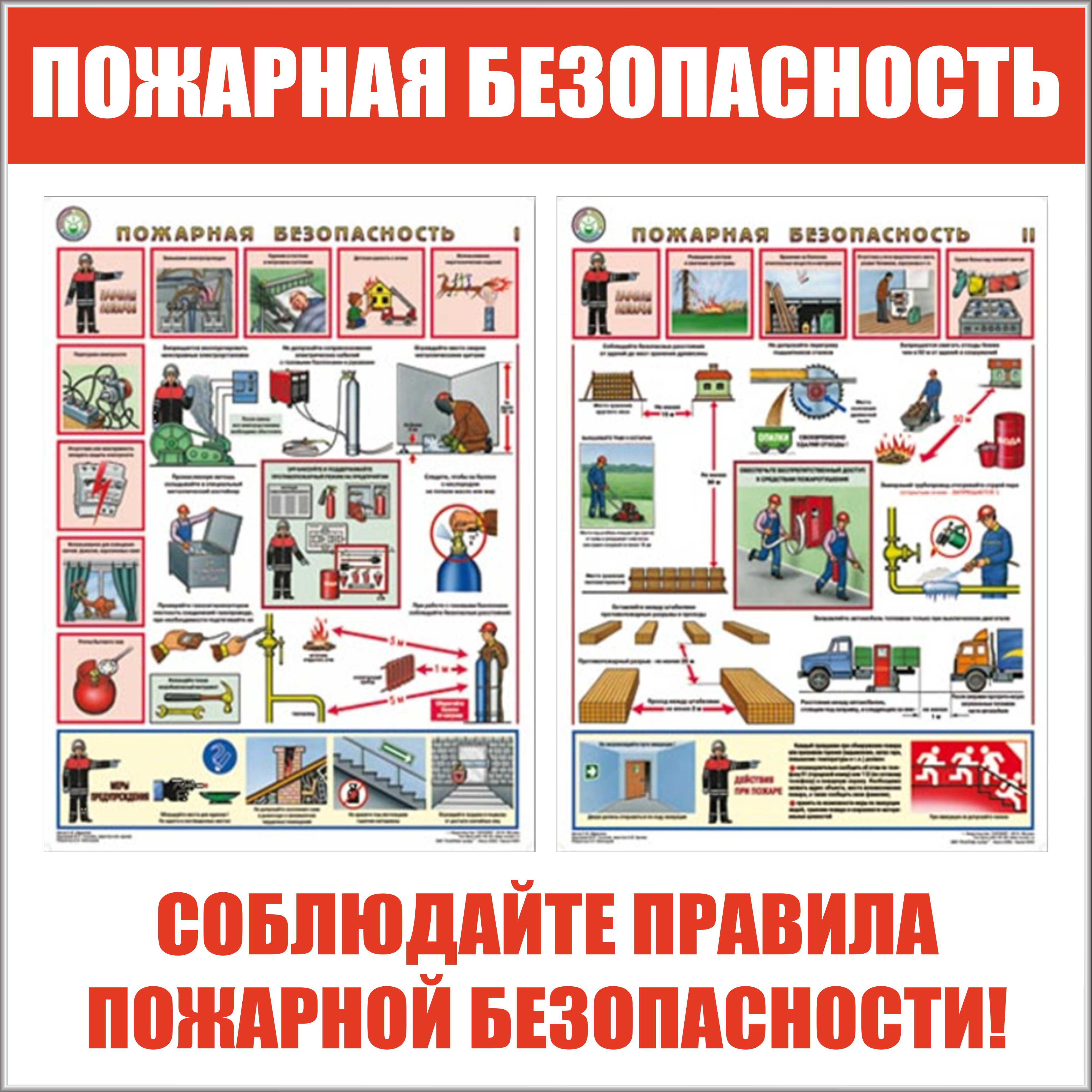 Плакаты по пожарной безопасности , цена: 9 руб