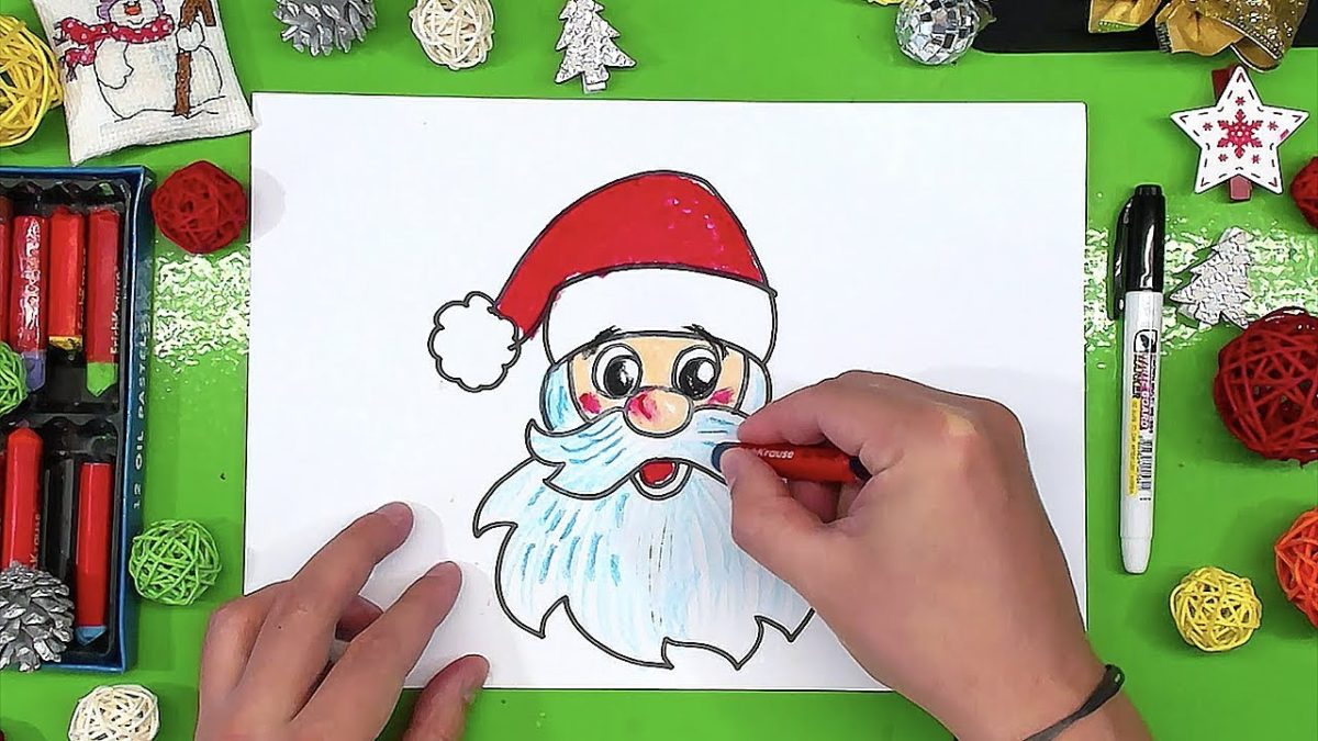 How to draw a Santa Claus sleigh