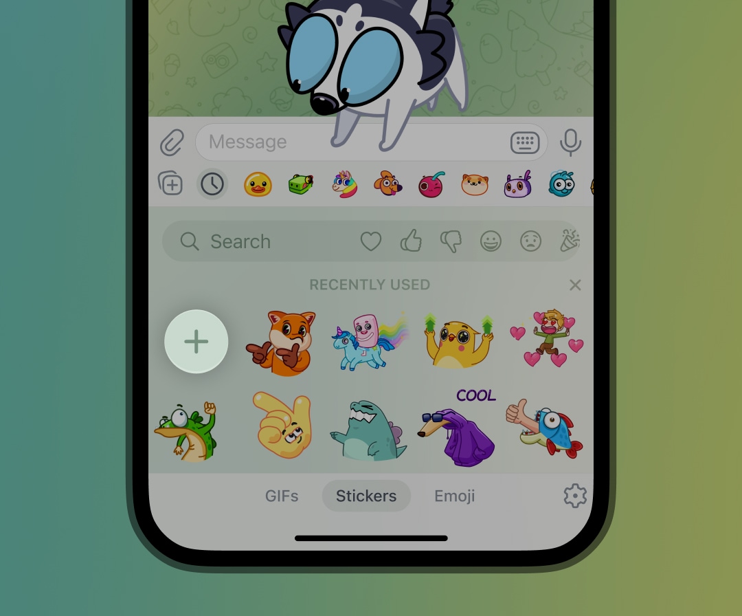 Как добавить свои стикеры в телеграм