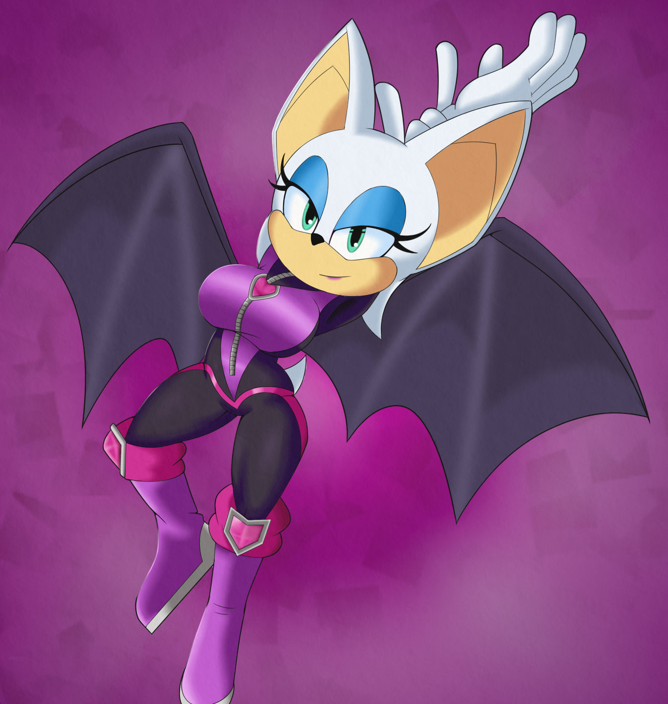 Character art of female sonic the