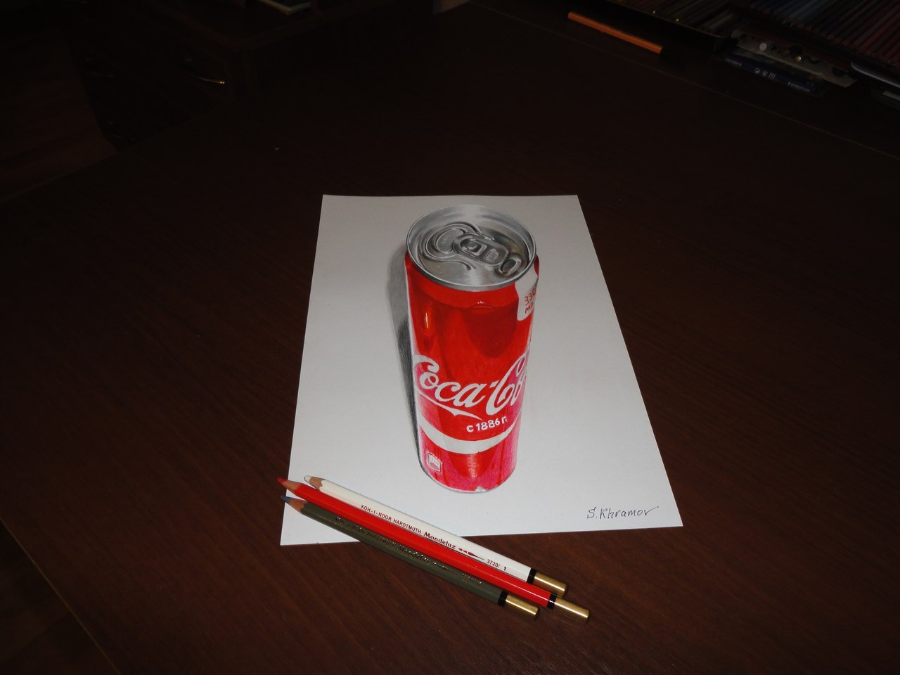 Coca Cola Cherry in a metal can л напиток Кока