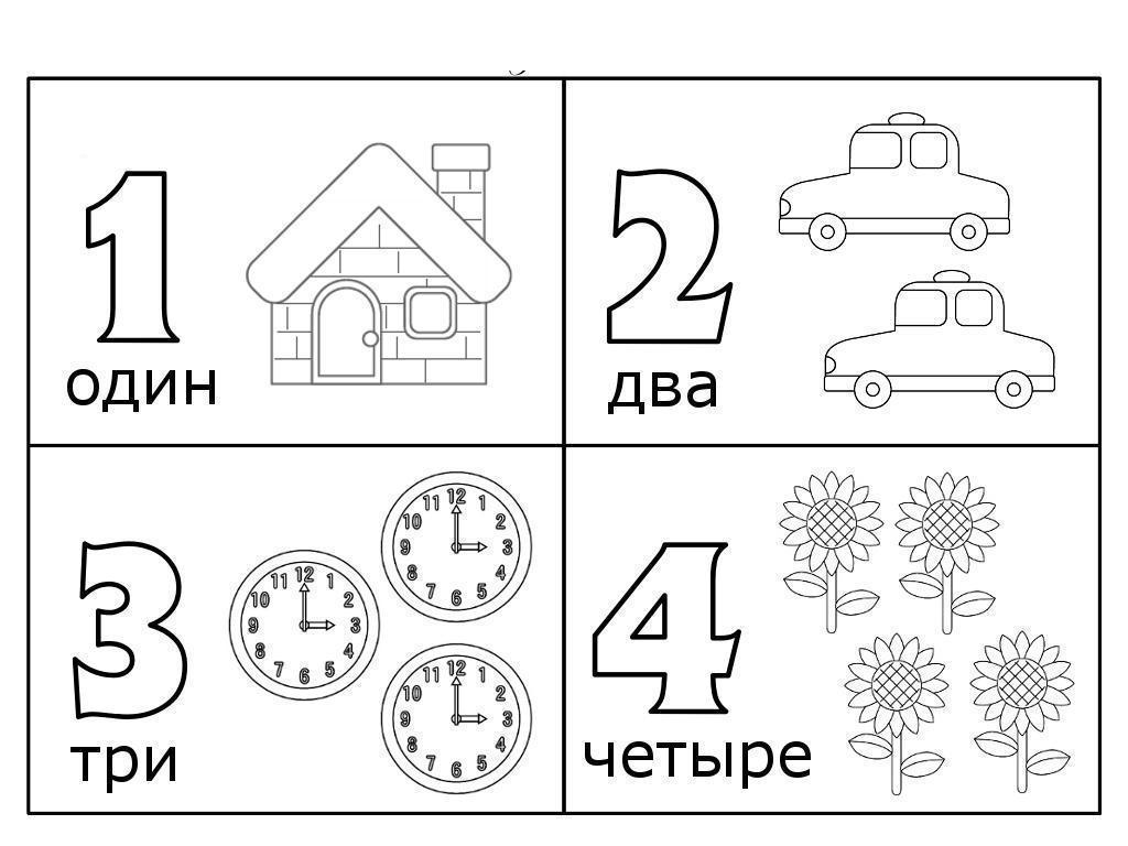 Картинки с цифрами от 1 до 10