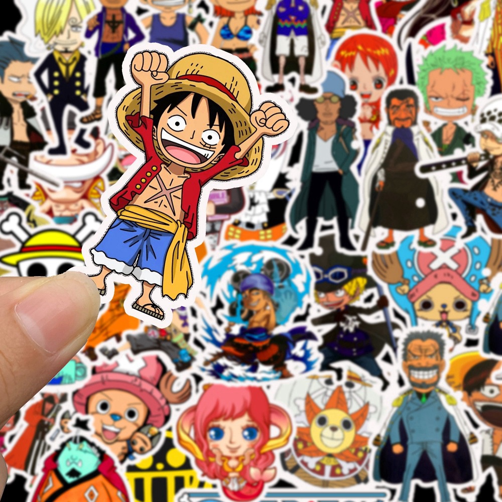 Luffy Anime Cartoon Graffiti Sticker