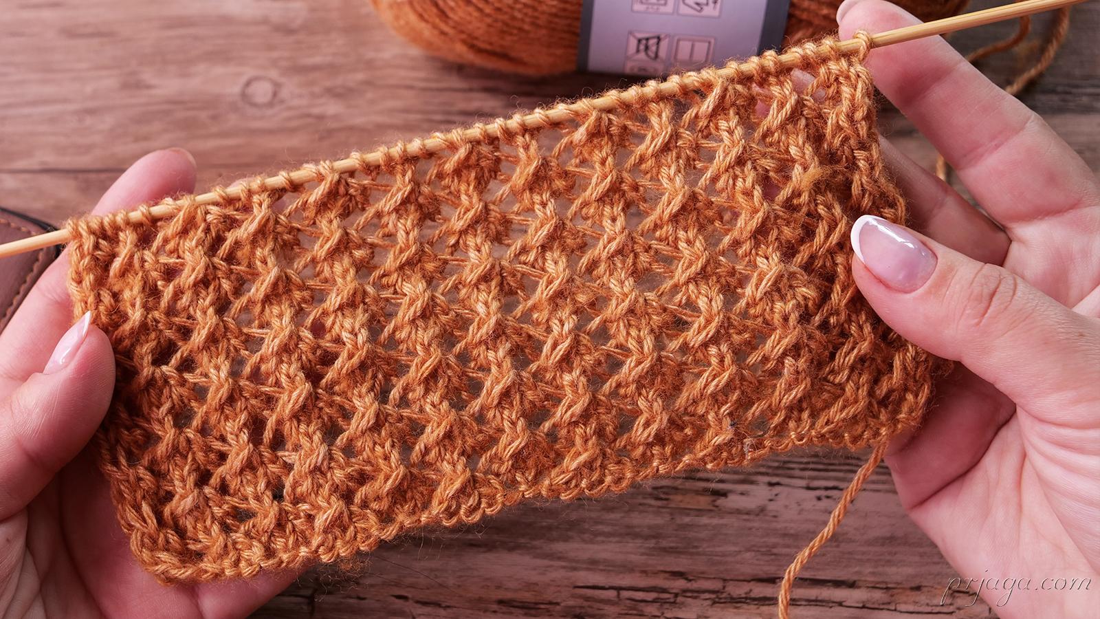 Gamma Knitting | Дарим простой и красивый ажурчик, раппорт 5