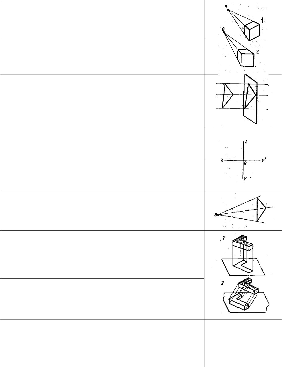 2. Комплексный чертеж прямой и