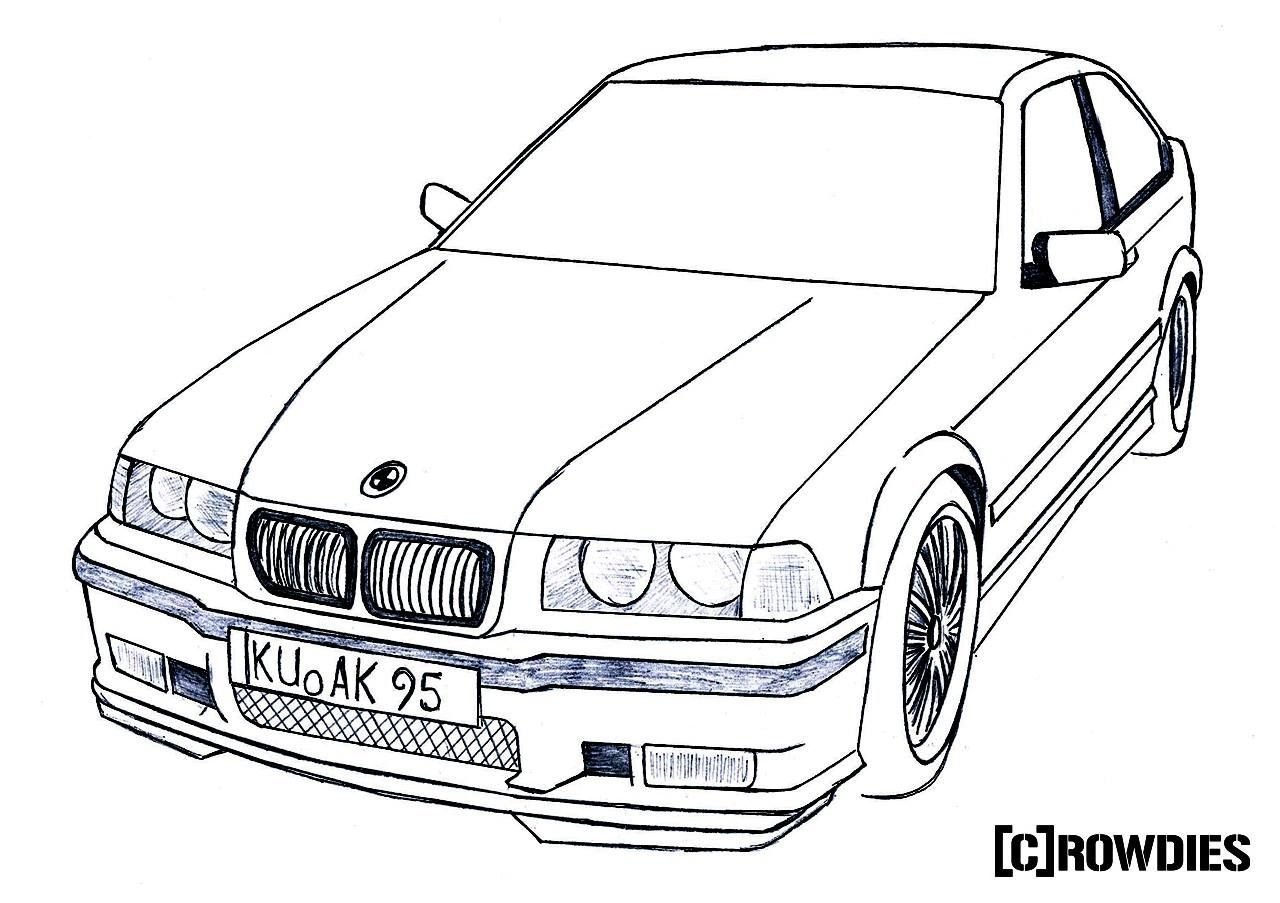 Машинка BMW металлическая