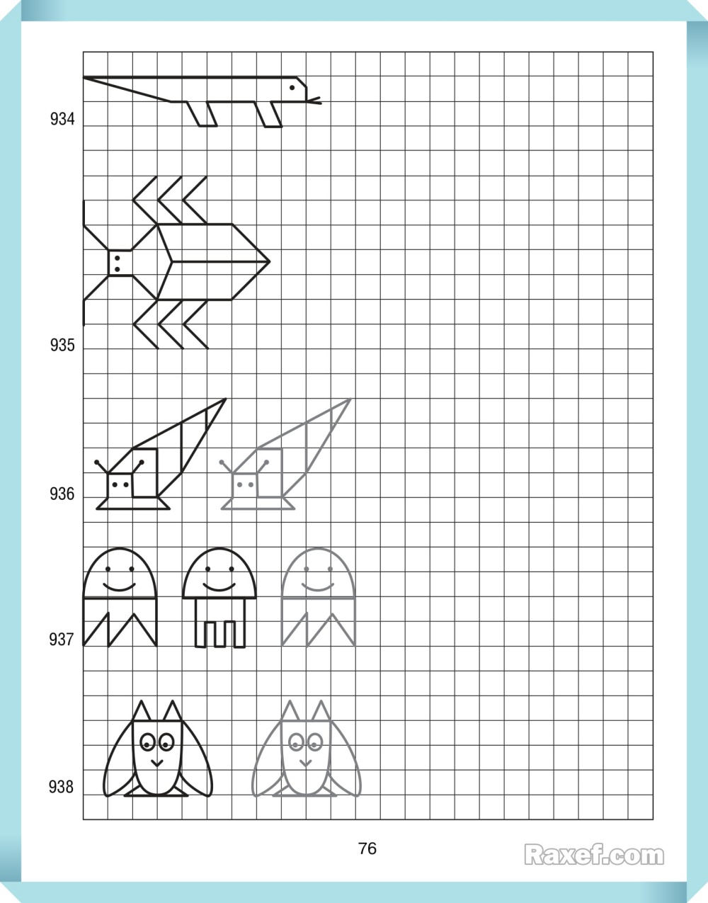 Рисование по клеточкам для детей 5