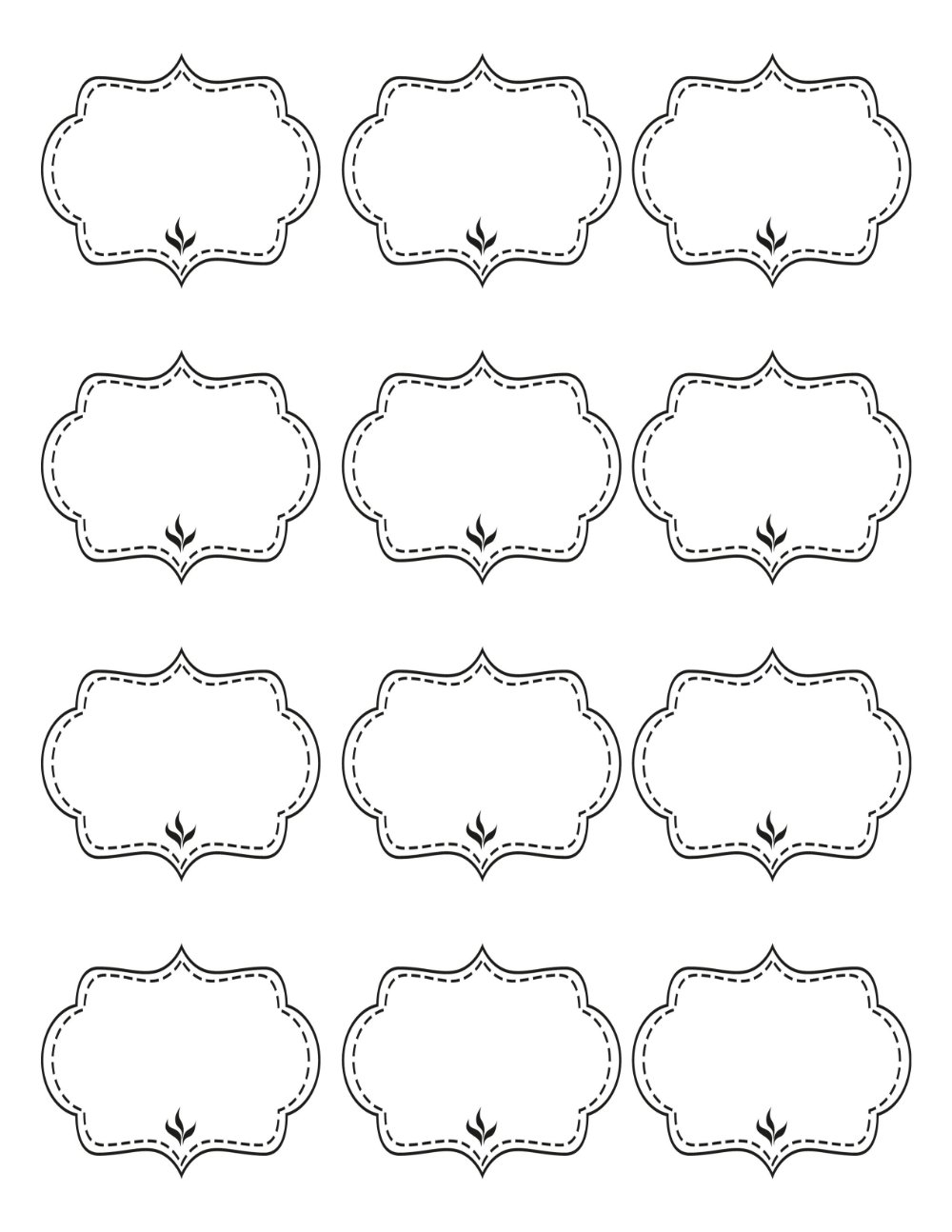 Пустые овальные этикетки Avery для печати, 1,5 x 2,5 дюйма